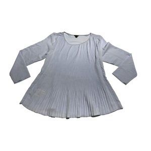 Ann Taylor Lilac Purple Peplum Blouse Size Small